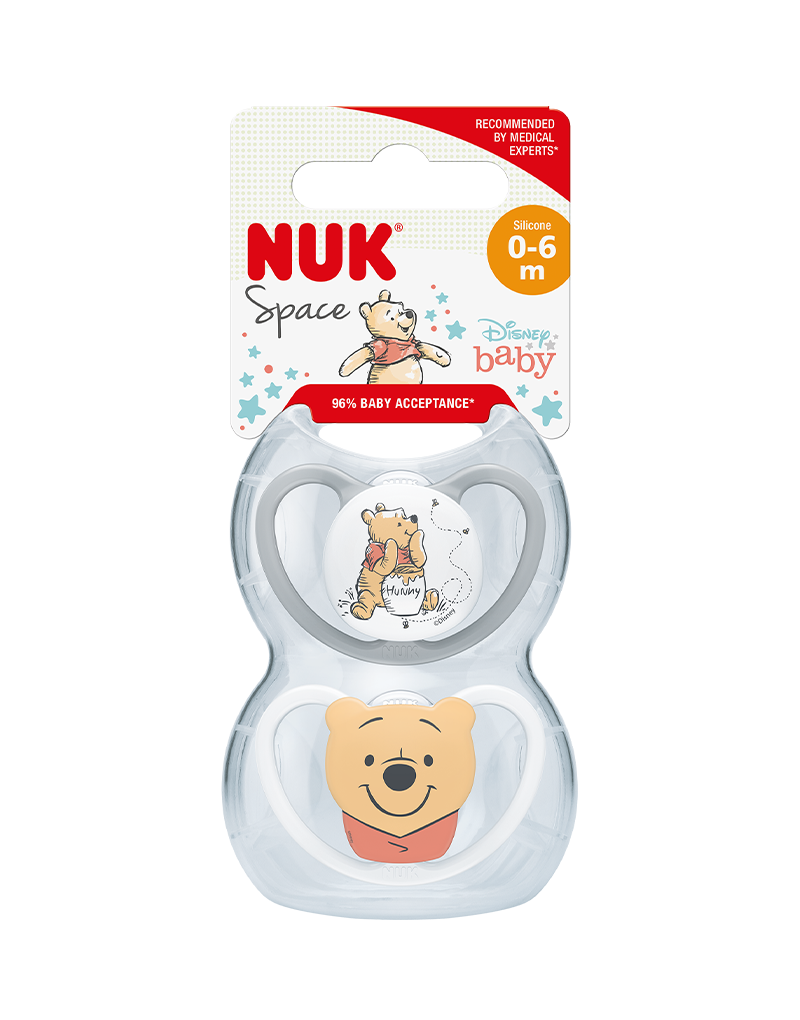 Entretenedor Silicona #1 Nuk Space Winnie (0-6m) Entretenedor Silicona #1 Nuk Space Winnie (0-6m) - Imagen 1